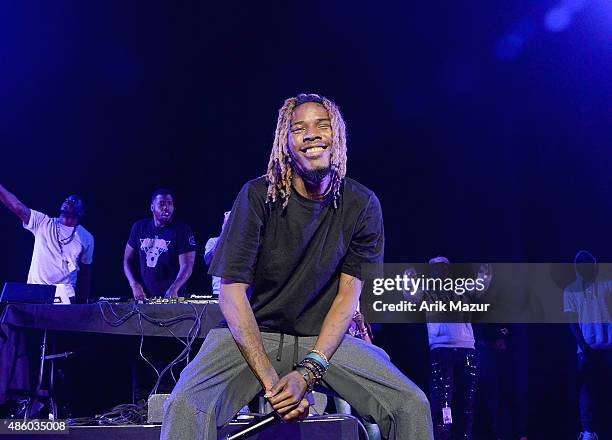 Fetty Wap performs at Nikon at Jones Beach Theater on August 30, 2015 in Wantagh, New York.