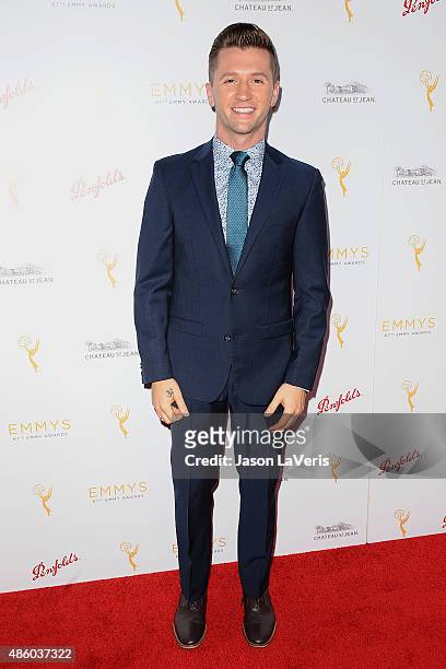 Dancer Travis Wall attends the Television Academy's cocktail reception for the 67th Emmy Award nominees for Outstanding Choreography at Montage...