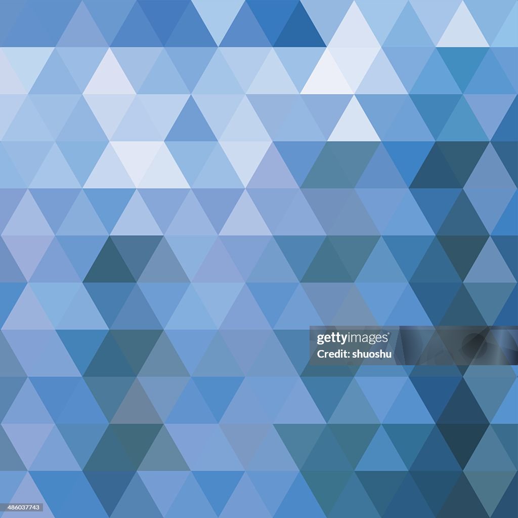 Abstrato azul triângulo de fundo padrão