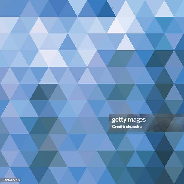 Abstract Blue Triangle Pattern Background High-Res Vector Graphic ...