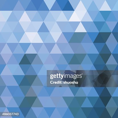Abstract blue triangle pattern background Abstract blue triangle pattern background