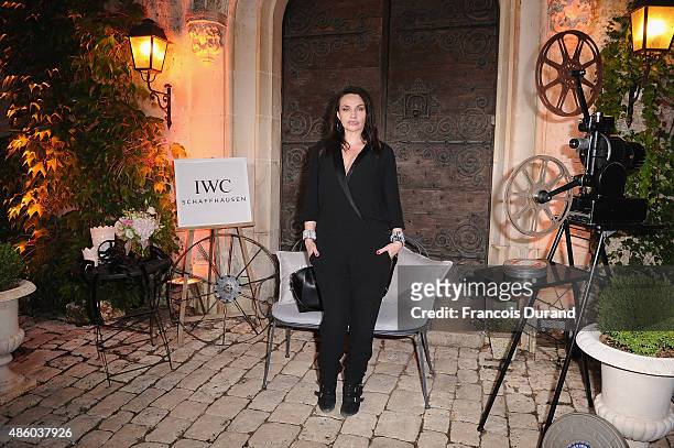 Beatrice Dalle attends the closing dinner hosted by IWC during the Festival du Film Francophone d'Angouleme on August 30, Angouleme, France.