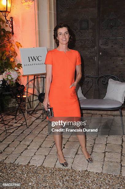 Irene Jacob attends the closing dinner hosted by IWC during the Festival du Film Francophone d'Angouleme on August 30, Angouleme, France.