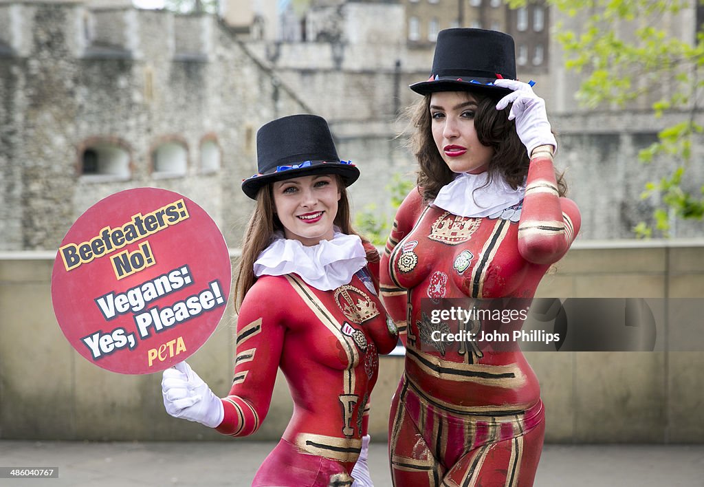 PETA Vegan Beefeaters - Photocall