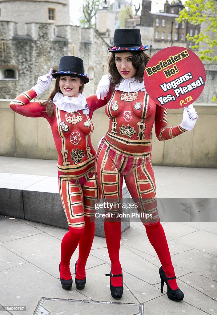 PETA Vegan Beefeaters - Photocall