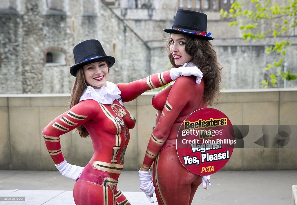 PETA Vegan Beefeaters - Photocall