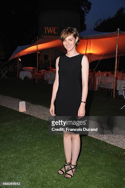 Louise Bourgoin attends the closing dinner hosted by IWC during the Festival du Film Francophone d'Angouleme on August 30, Angouleme, France.