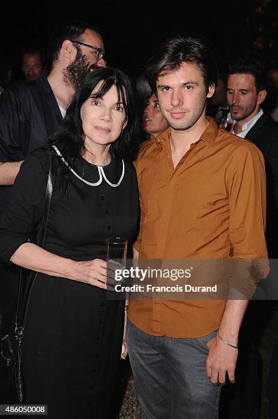 Carole Laure and Orelsan attend the closing dinner hosted by IWC during the Festival du Film Francophone d'Angouleme on August 30, Angouleme, France.