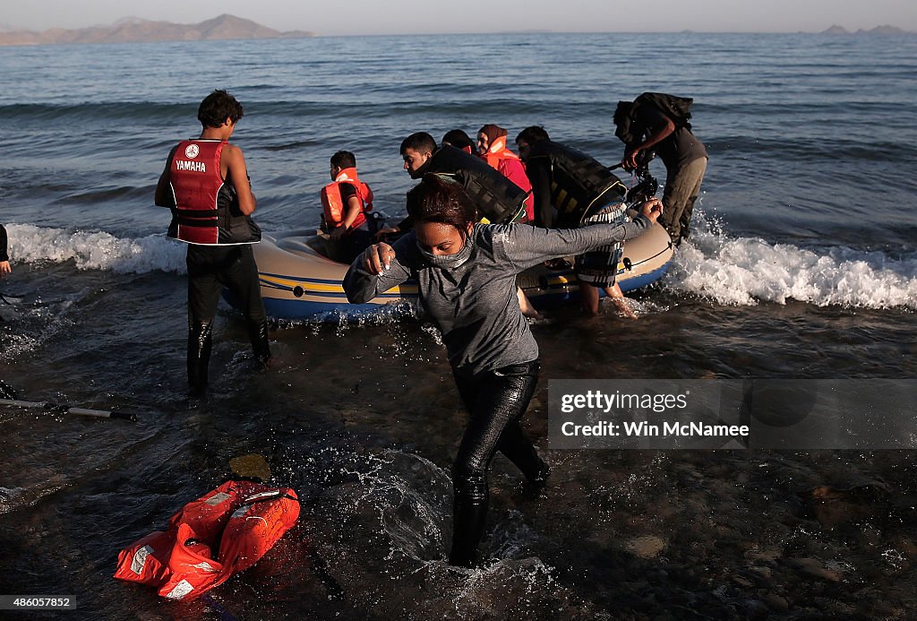 Migrants Begin Their Journey Through Europe In Kos