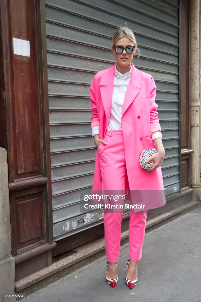 Street Style - Day 5 : Paris Fashion Week - Womenswear Fall/Winter 2014-2015