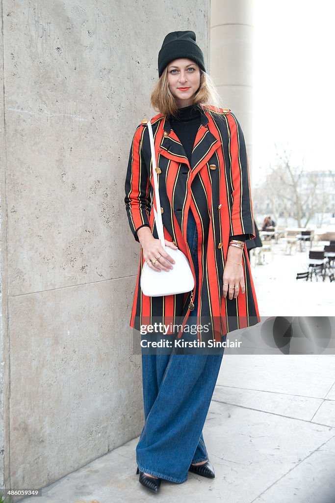 Street Style - Day 5 : Paris Fashion Week - Womenswear Fall/Winter 2014-2015