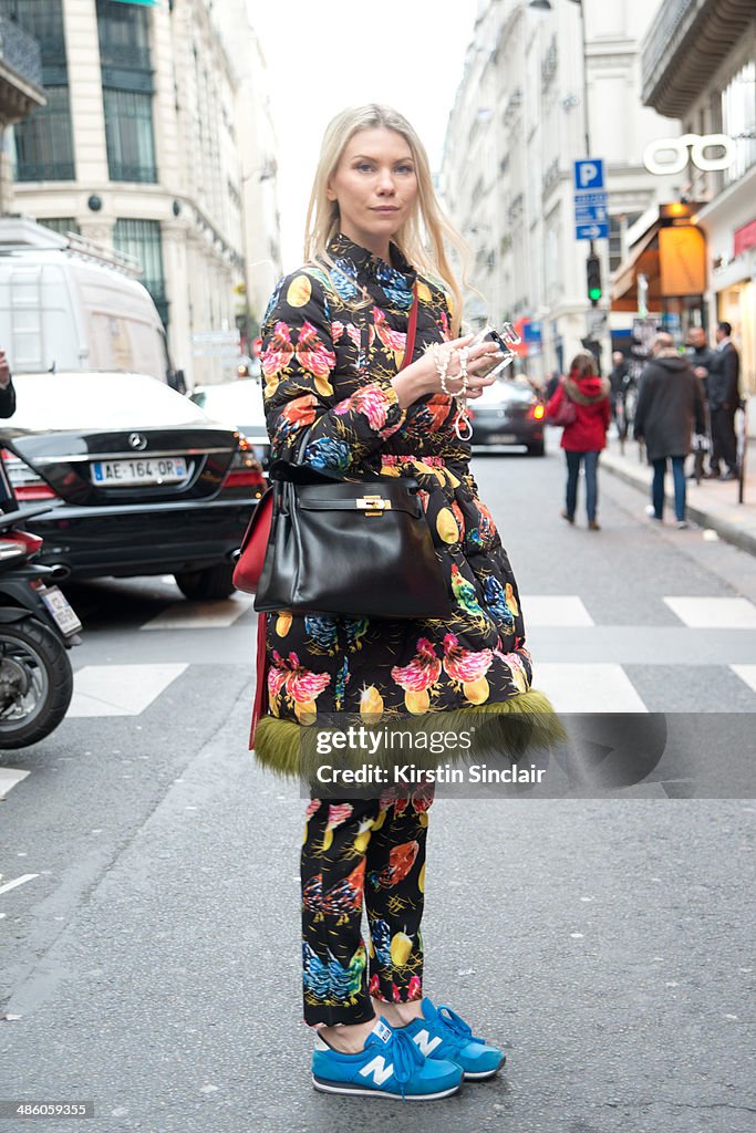 Street Style - Day 5 : Paris Fashion Week - Womenswear Fall/Winter 2014-2015