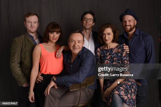 Actors Jeremy Bobb, Annabel Scholey, executive producer and actor Kevin Spacey, actor Nathan Darrow, actor Haydn Gwynne, and director Jeremy Whelehan...