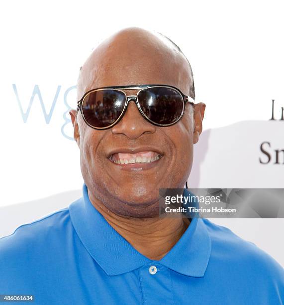 Stevie Wonder attends the 3rd annual Hoop-Life FriendRaiser at Galen Center on August 30, 2015 in Los Angeles, California.
