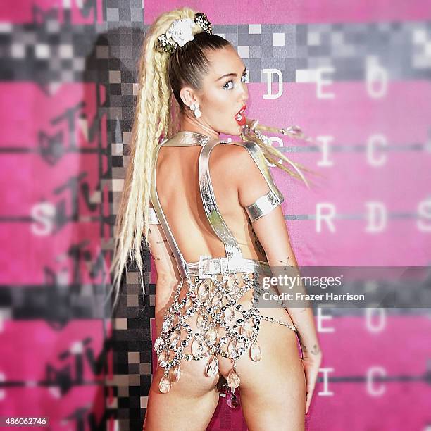 Singer Miley Cyrus arrives at the 2015 MTV Video Music Awards at Microsoft Theater on August 30, 2015 in Los Angeles, California.