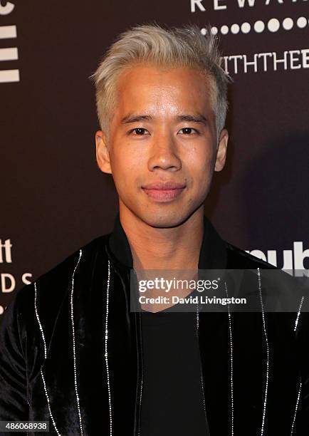 Just Jared blogger Jared Eng attends Republic Records private post-VMA celebration at Ysabel on August 30, 2015 in West Hollywood, California.