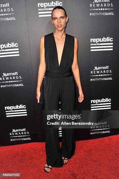 Model Masha Rudenko attends Republic Records private Post-VMA... News ...