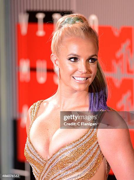 Britney Spears arrives to the 2015 MTV Video Music Awards at Microsoft Theater on August 30, 2015 in Los Angeles, California.