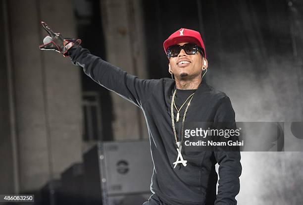 Kid Ink performs in concert at Nikon at Jones Beach Theater on August 30, 2015 in Wantagh, New York.