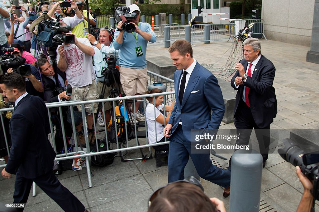 New England Patriots Quarterback Tom Brady & NFL Commissioner Roger Goodell In Court For "Deflategate" Hearing