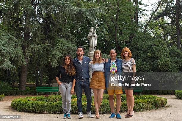 Actress Candela Pena, Director Paco Leon, actress Natalia de Molina, actor Luis Callejo and actress Alexandra Jimenez attend the 'Kiki' Photocall at...