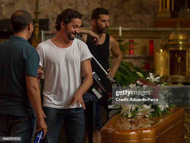 Director Paco Leon on set filming 'Kiki' at Centro Regional de Innovación on August 31, 2015 in Madrid, Spain.