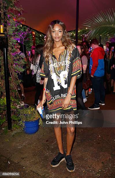 Jourdan Dunn attends the Red Bull Carnival Party in Notting Hill on August 31, 2015 in London, England.