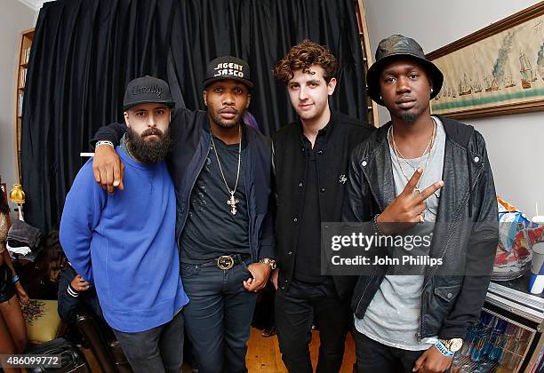 Dre Skull, Assassin, Jamie XX and Kranium at the Red Bull Carnival Party in Notting Hill on August 31, 2015 in London, England.