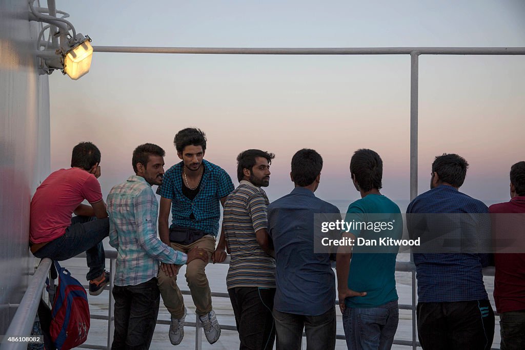 Migrants Travel To Athens As Their Journey Through Europe Continues