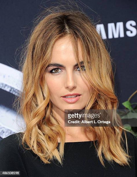 Actress Camilla Belle arrives for the Premiere Of Universal Pictures' "Jurassic World" held in the courtyard of Hollywood & Highland on June 9, 2015...
