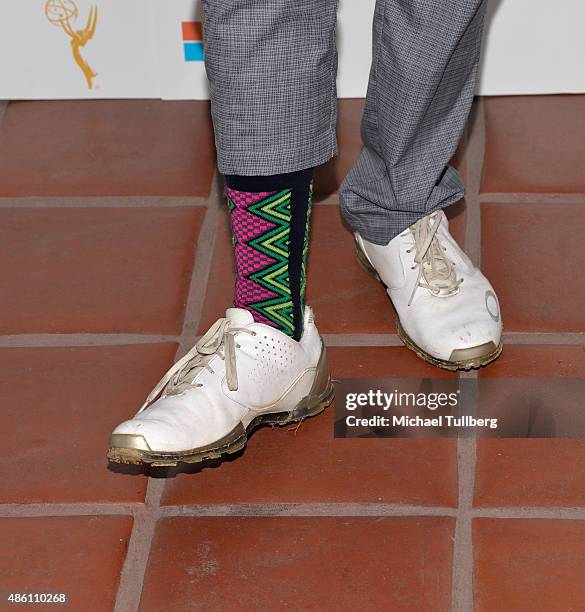 Actor Ryan Merriman, sock detail, attends the Television Academy Foundation's 16th Annual Emmys Golf Classic at Wilshire Country Club on August 31,...