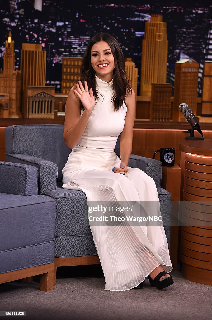 Victoria Justice Visits "The Tonight Show Starring Jimmy Fallon"