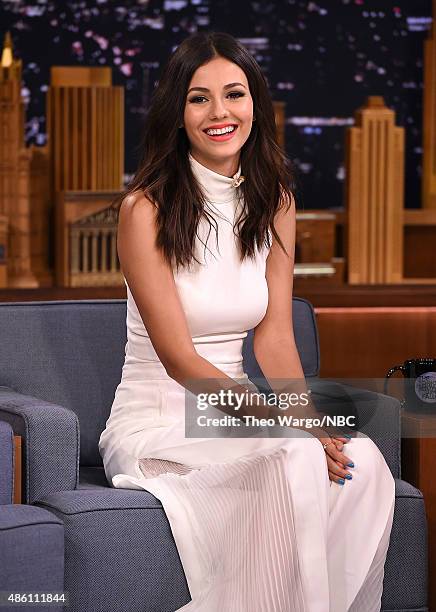 Justice Interview Victoria Justice 31 August 2015 Photos and Premium High Res Pictures ...