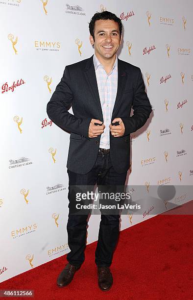 Actor Fred Savage attends the Television Academy's cocktail reception for the 67th Emmy Award nominees for Outstanding Choreography at Montage...