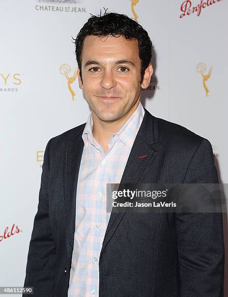 Actor Fred Savage attends the Television Academy's cocktail reception for the 67th Emmy Award nominees for Outstanding Choreography at Montage...