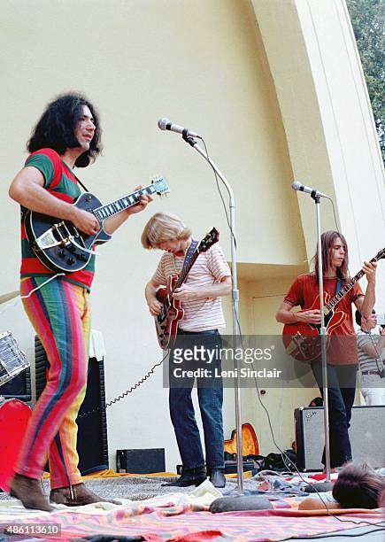 The Grateful Dead perform at West Park on August 13, 1967 in Ann Arbor, Michigan.