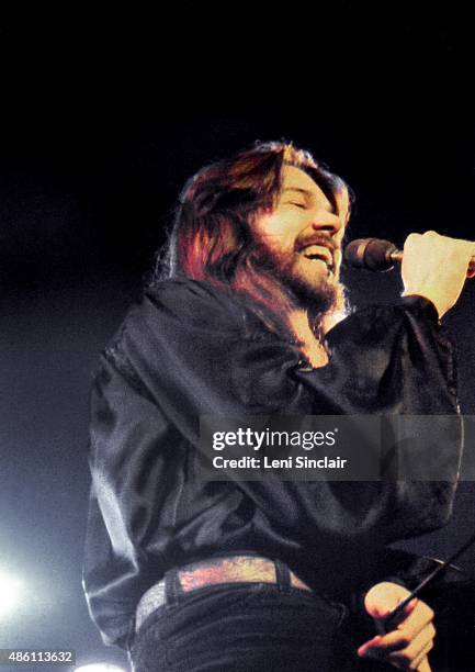 Detroit rock musician Bob Seger performing in June, 1980 at Cobo Arena in Detroit.