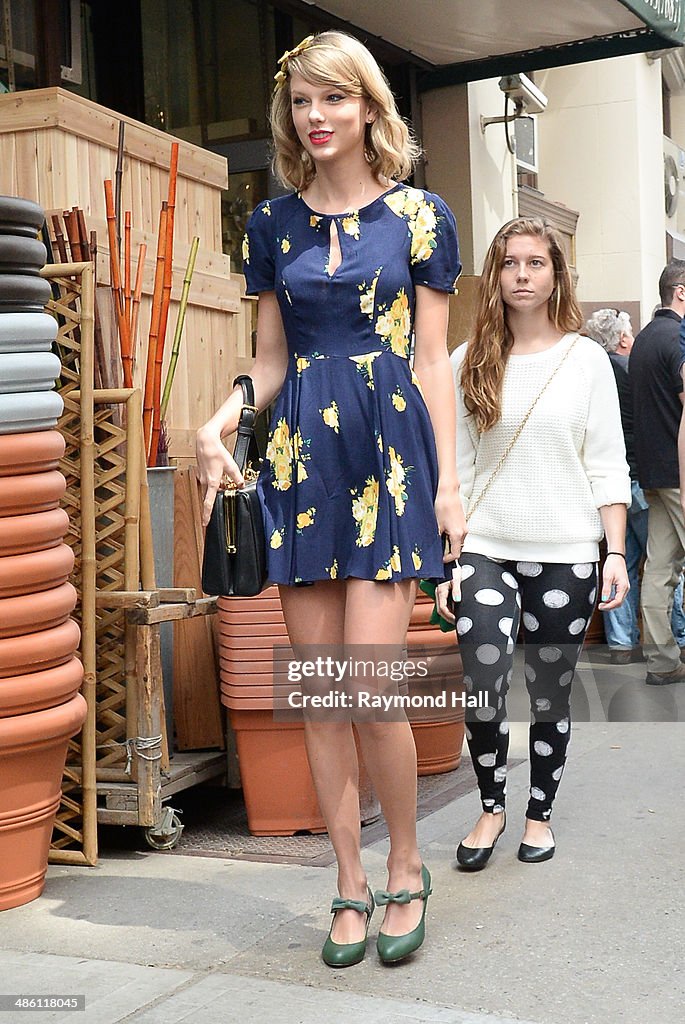 Celebrity Sightings In New York City - April 22, 2014