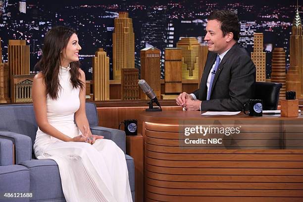 Justice Interview Victoria Justice 31 August 2015 Photos and Premium High Res Pictures ...