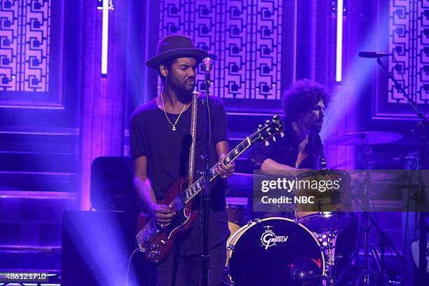 Episode 0319 -- Pictured: Musical guest Gary Clark Jr. Performs on August 31, 2015 --