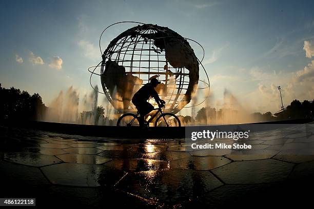 The Unisphere is seen on day one of the 2015 U.S. Open at the USTA Billie Jean King National Tennis Center on August 31, 2015 in New York City.