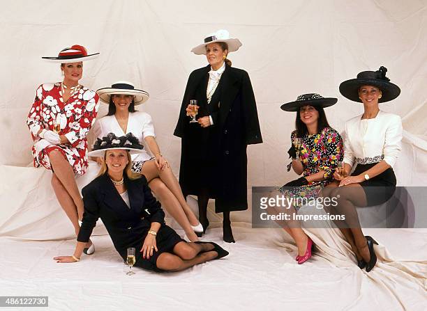 Lillian Frank and other Melbourne Socialites prepare for Melbourne Cup Racing Carnival. Ann Peacock ; Gaynor Wheatley ; Lillian Frank