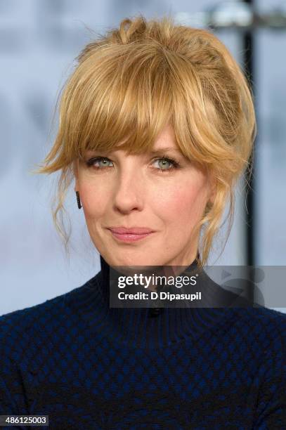 Actress Kelly Reilly visits 'Extra' at their New York studios at H&M in Times Square on April 22, 2014 in New York City.