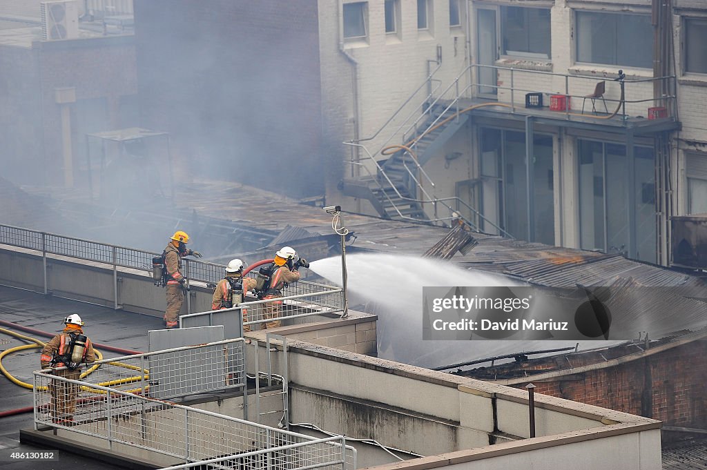 Buildings Evacuated As Fire Crews Fight To Contain Blaze In Adelaide CBD