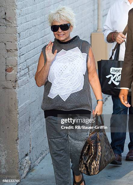 Roseanne Barr is seen on August 31, 2015 in Los Angeles, California.