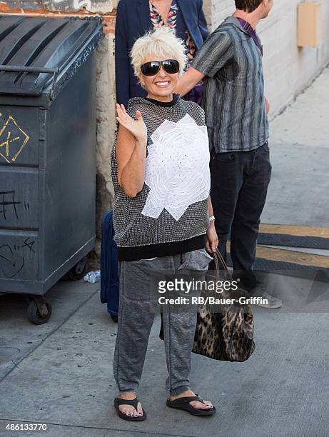 Roseanne Barr is seen on August 31, 2015 in Los Angeles, California.