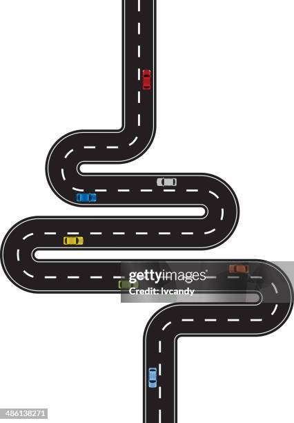 stockillustraties, clipart, cartoons en iconen met road - letter s