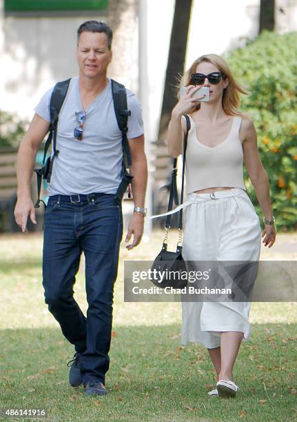 Marcos A. Ferraez and Alona Tal sighted on September 1, 2015 in Berlin, Germany.