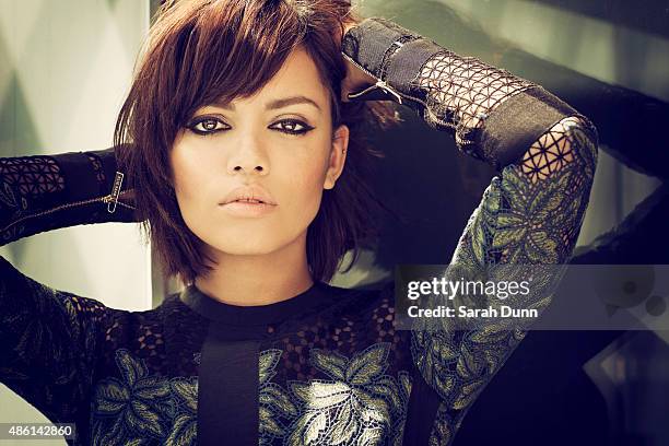 Actor Georgina Campbell is photographed for Harrods magazine on June 11, 2015 in London, England.