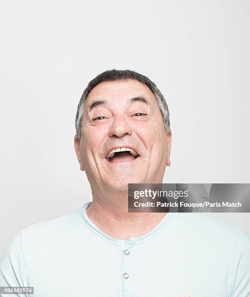 Comedian Jean-Marie Bigard is photographed for Paris Match on April 21, 2014 in Paris, France.